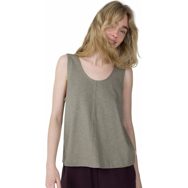 Bezrękawnik, top damski OTHSS23TSLEF010 Outhorn - oliwkowy