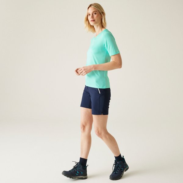 Koszulka damska Fingal V-neck II Regatta - Aruba Blue