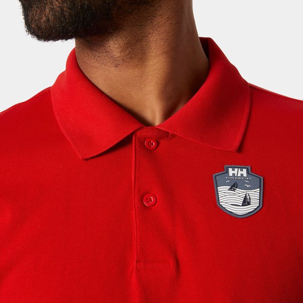 Koszulka męska polo Marstrand Helly Hansen - red