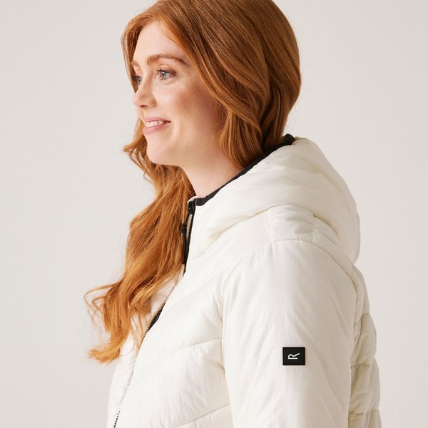 Kurtka puchowa damska Heatherly Regatta - blanc de blanc