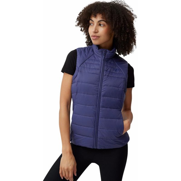 Kamizelka puchowa damska 4FSS23TDJAF091 4F - denim