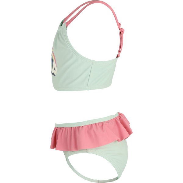 Strój kąpielowy juniorski Sokode Fila - zielony z tęczą