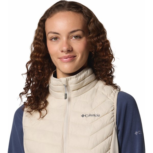 Kamizelka puchowa damska Powder Pass II Hybrid Columbia - dark stone