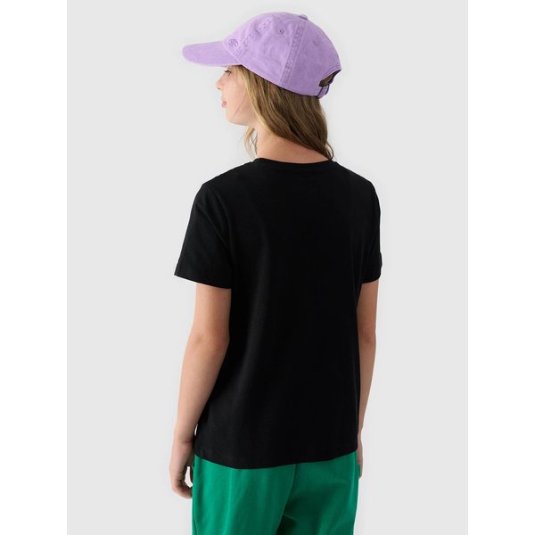 Koszulka dziewczęca TTSHF1548 4F - głęboka czerń