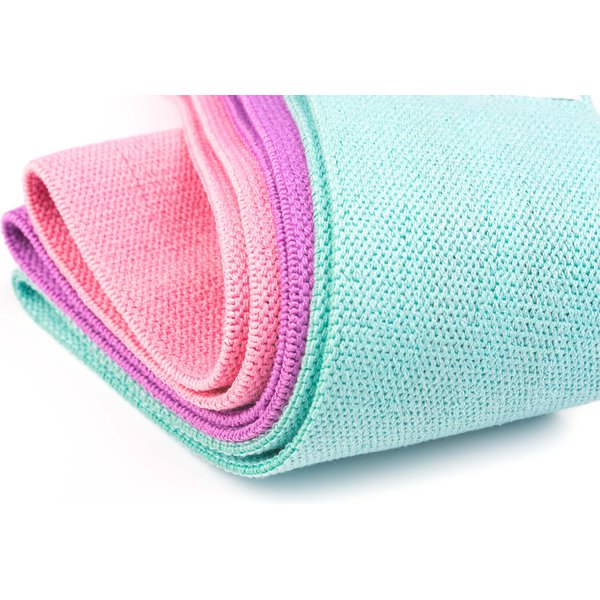 Zestaw gum materiałowych do ćwiczeń Hip Band II 7-35kg 3szt Queenfit