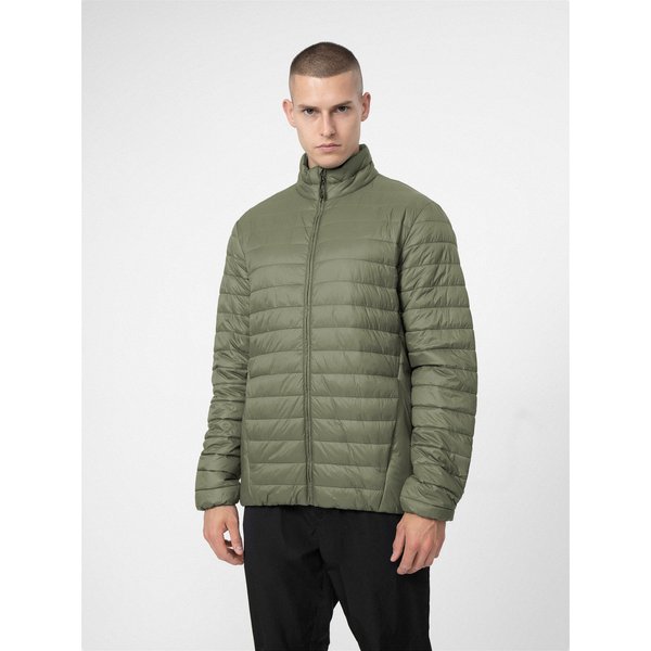 Kurtka puchowa męska 4FSS23TDJAM084 4F - oliwkowa