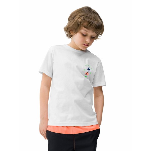 Koszulka chłopięca 4FJWSS24TTSHM1130 4F - biały