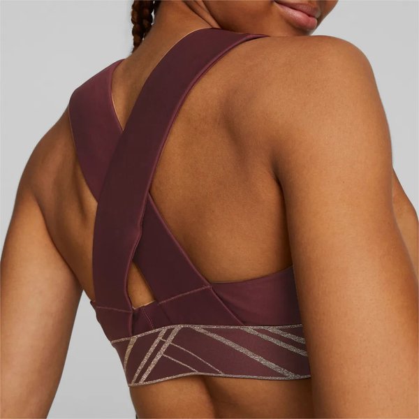 Biustonosz sportowy damski Mid Impact Deco Glam Puma