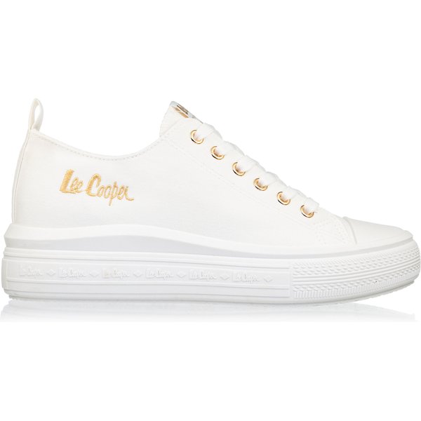 Trampki LCW-26-44-44 Lee Cooper - białe