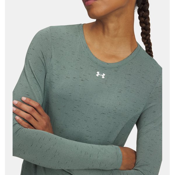 Longsleeve damski Vanish Seamless Loose Under Armour - Silica Green/Baroque Green