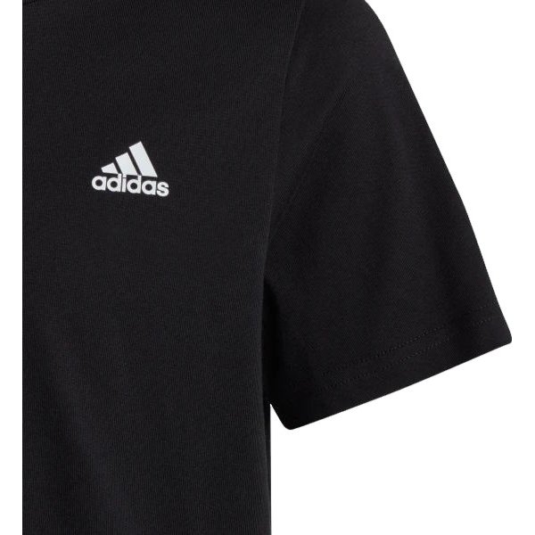 Koszulka juniorska Essentials Small Logo Cotton Tee Adidas - czarny