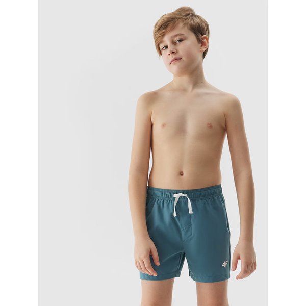 Spodenki kąpielowe chłopięce UBDSM110 4F - turkusowy