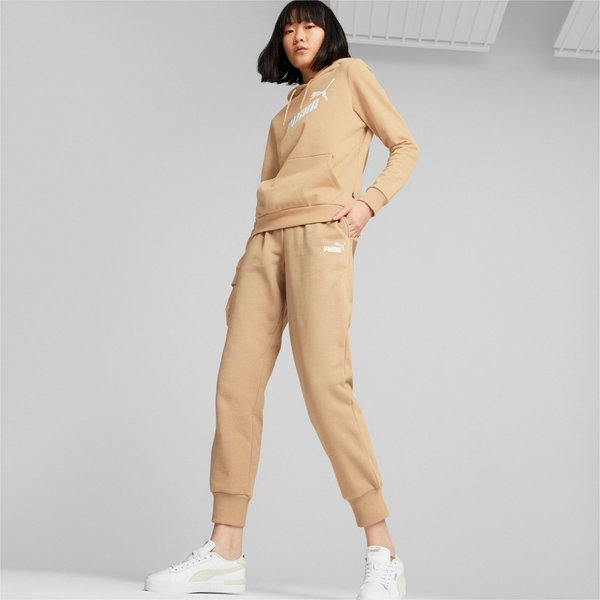 Spodnie dresowe damskie ESS Sweatpants FL Puma - dusty tan