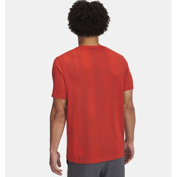 Koszulka męska Vanish Seamless Novelty Under Armour - Fire / Castlerock