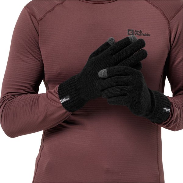 Rękawiczki Rib Glove Jack Wolfskin - black