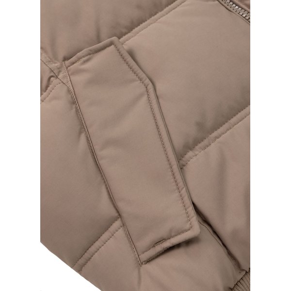 Kurtka męska Burnt Quilted Hooded Jacket Pitbull West Coast - Dark Sand