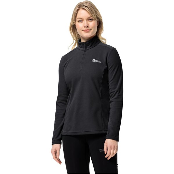 Bluza polarowa damska Taunus Jack Wolfskin - black