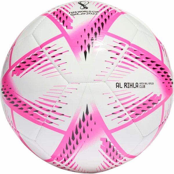 Piłka nożna Al Rihla Club 5 Adidas - biała-różowa