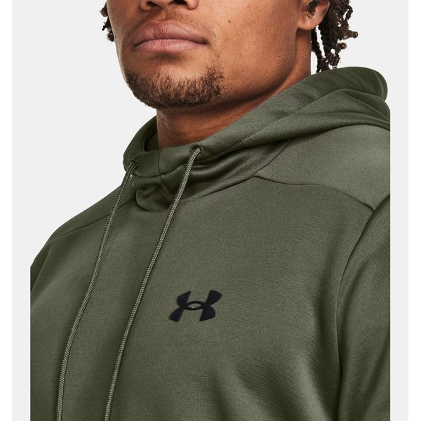 Bluza męska Armour Fleece Hoodie Under Armour - Marine OD Green/Black