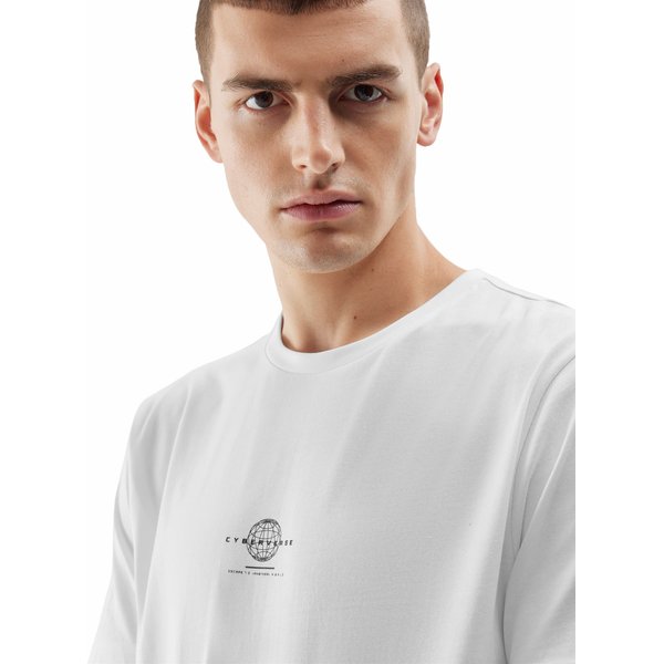 Koszulka męska 4FAW23TTSHM0889 4F - biały