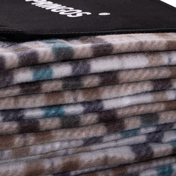 Koc piknikowy z izolacją i kieszonką 180x150cm Springos - multikolor