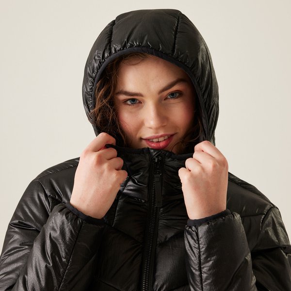 Kurtka puchowa damska Heatherly Regatta - black