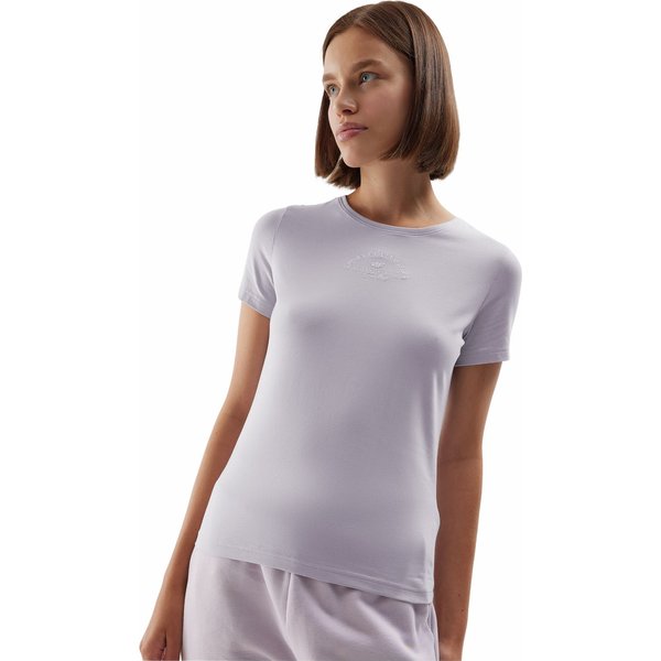 Koszulka damska 4FAW23TTSHF0903 4F - jasny fiolet