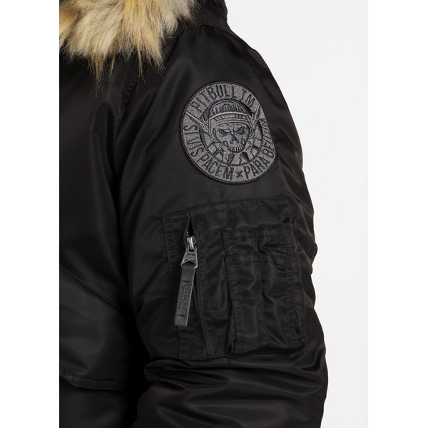 Kurtka męska Harvest Hooded Bomber Jacket Pitbull West Coast - black