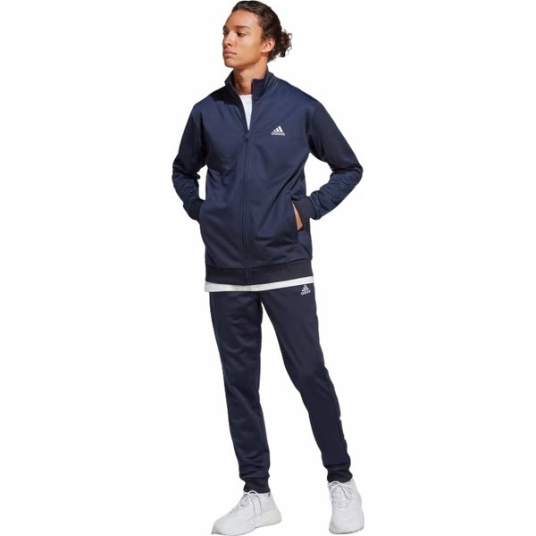 Dres męski Linear Logo Tricot Track Adidas - granatowy