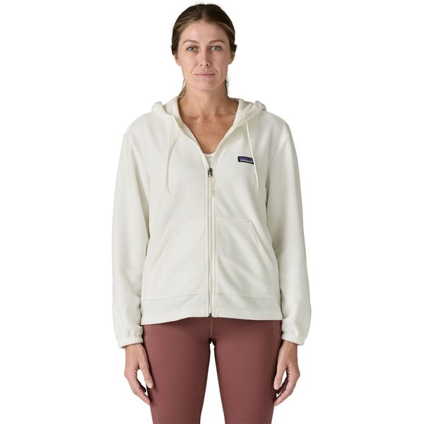 Polar damski Micro D Fleece Hoody Patagonia - Birch White