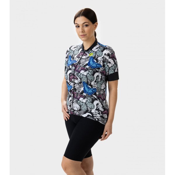 Koszulka rowerowa damska Vanessa Maglia Donna ALE - black
