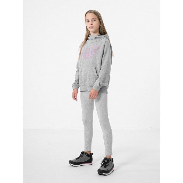 Bluza dziewczęca HJZ22 JBLD002 4F - szara