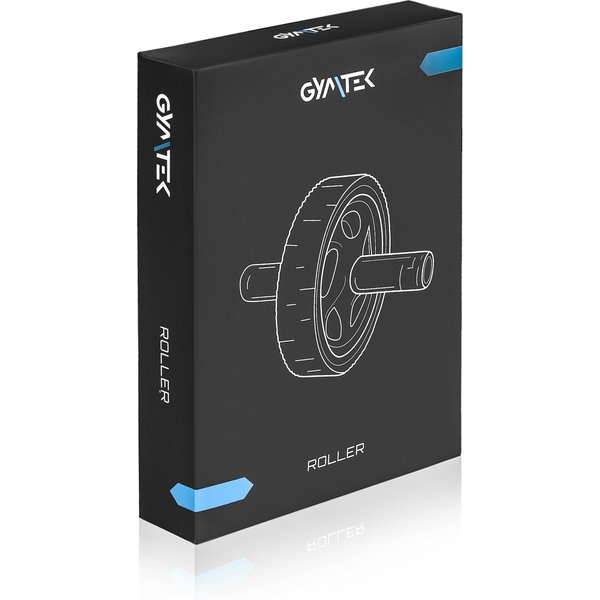 Wałek, kółko podwójne do ćwiczeń + mata pod kolana Gymtek - podwójne mata szare