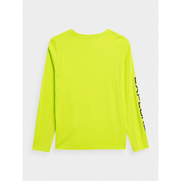 Longsleeve chłopięcy 4FJSS23TLONM063 4F - soczysta zieleń