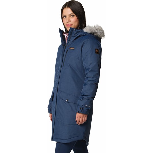 Płaszcz damski Suttle Mountain Long Insulated Columbia - Collegiate Navy