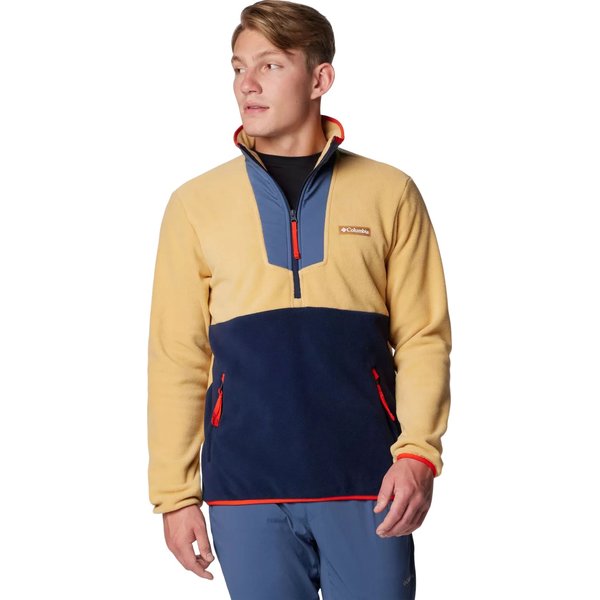 Bluza polarowa męska Sequoia Grove Half Zip Fleece Columbia - Light Camel, Dark Mtn, Coll Navy, Spicy Greenscape