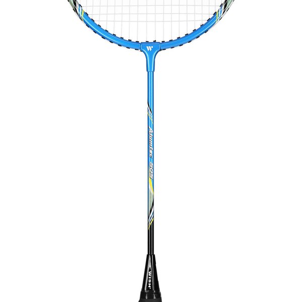 Zestaw rakiet do badmintona z pokrowcem Alumtec Wish - zielony/niebieski