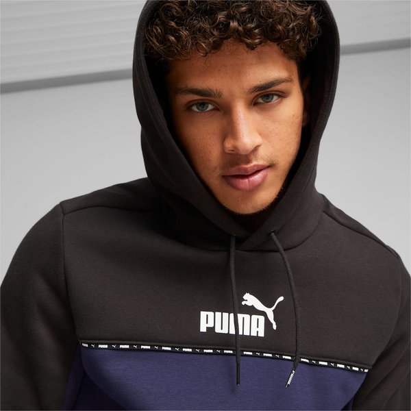 Bluza męska Essentials Block Tape Puma - granatowy/czarny