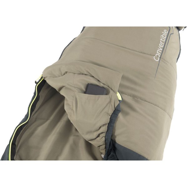 Śpiwór juniorski Convertible 120/150cm Outwell - olive