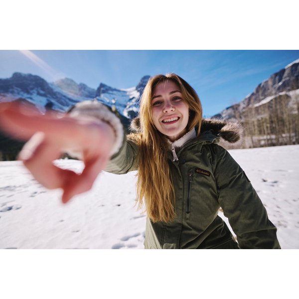 Płaszcz damski Suttle Mountain Long Insulated Columbia - Collegiate Navy