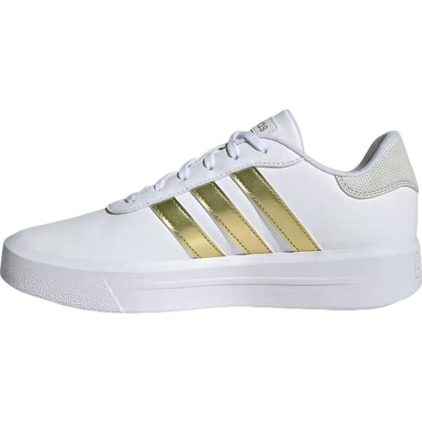 Buty Court Platform Wm's Adidas - Cloud White/Gold Metallic/Orbit Grey