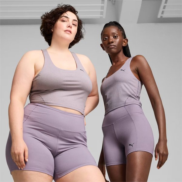 Top damski Studio Foundation 2in1 Crop Tank Puma - fioletowy