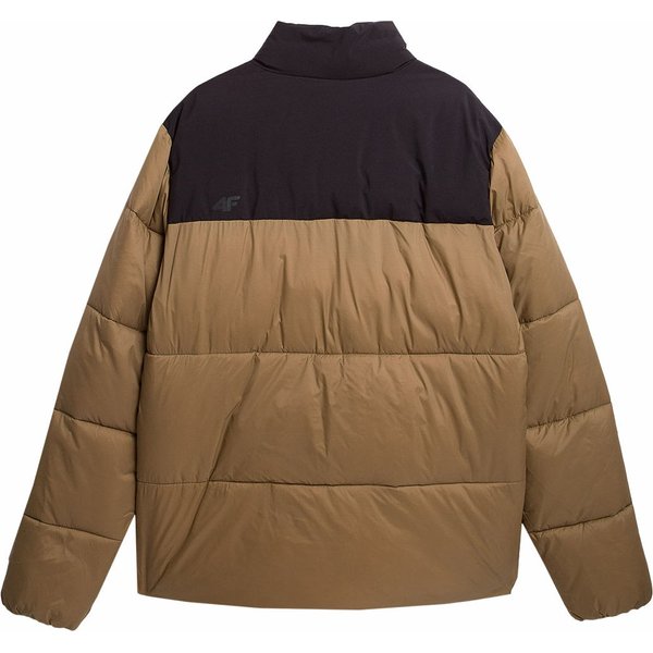 Kurtka puchowa męska 4FWAW23TDJAM348 4F - jasny brąz