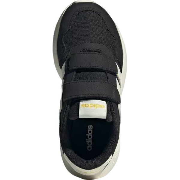 Buty Run 60S Jr Adidas - Core Black/Off White/Utility Yellow