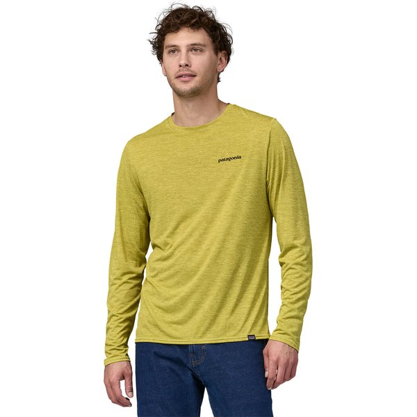 Longsleeve męski Capilene Cool Daily Graphic Patagonia - Boardshort Logo Abalone Blue: Feather Grey