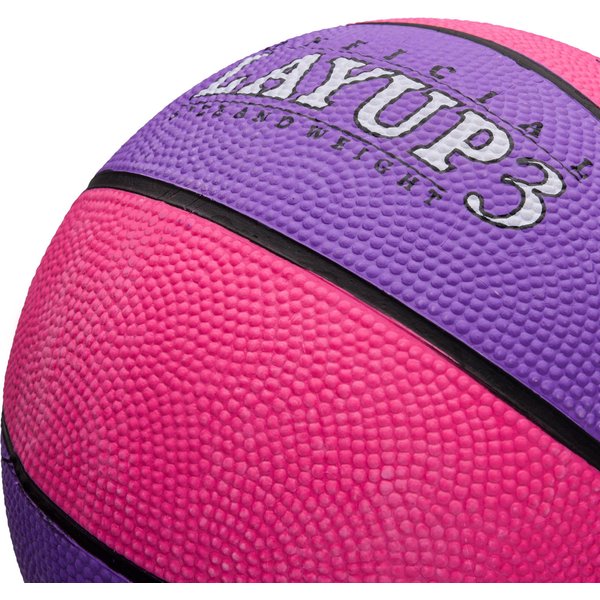 Piłka do koszykówki LAYUP 3 Meteor - różowo-fioletowa