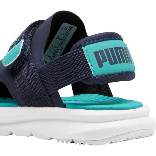 Sandały Evolve AC Inf Jr Puma - PUMA Navy-Sparkling Green-PUMA White