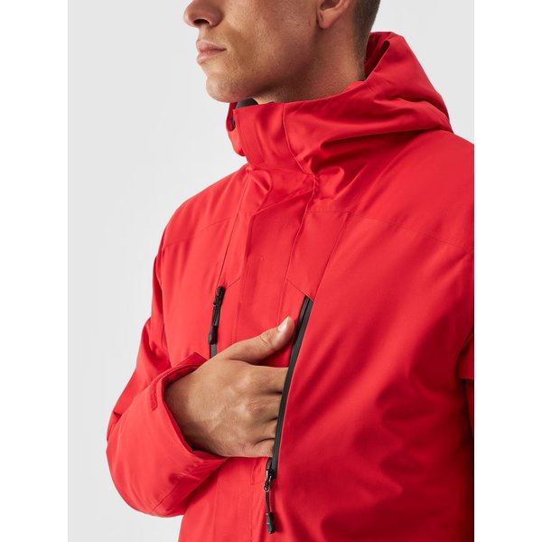Kurtka narciarska męska TTJAM575 4F - czerwony