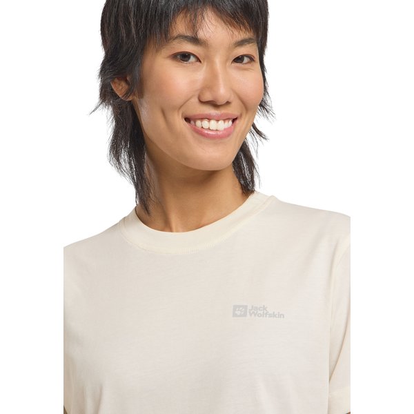 Koszulka damska Essential Jack Wolfskin - cotton white