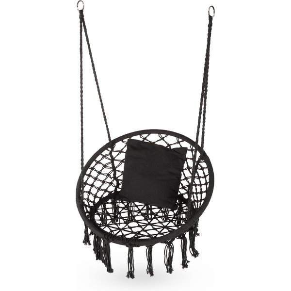 Huśtawka bocianie gniazdo boho XXL Luna Outtec - black